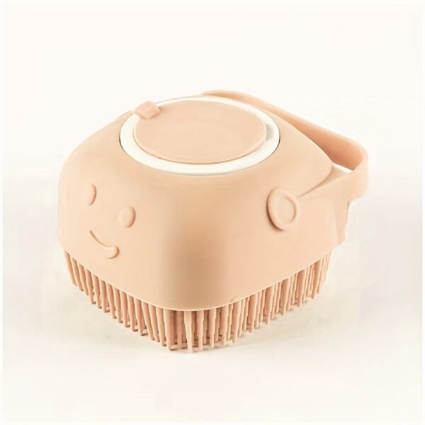 1pc Pet Shampoo Brush, Silicone Massage Rubber Bath Comb With Shampoo Storage For Dog & Cat Grooming Tool - Image 7