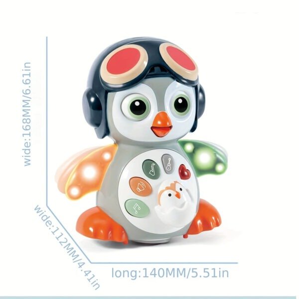 [6+ Months Musical Baby Toy] Musical Baby Toys Penguin | 6+ Months Tummy Time Toys With Music & Lights, Light Up Learning Toys, Dancing Crawling Baby Toy, Baby Easter Basket Stuffers Halloween Christmas Gift - Image 2
