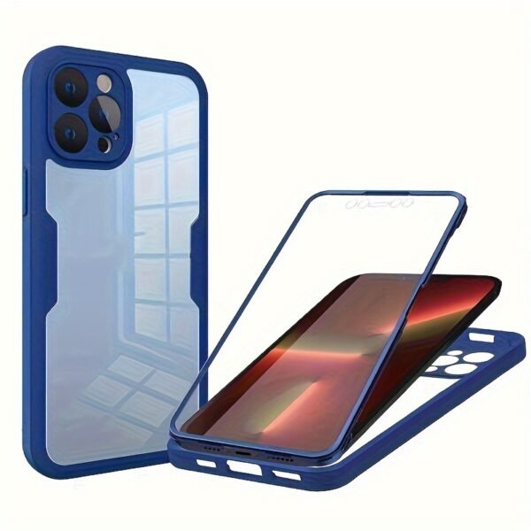 360 Full Body Front+Back Clear Case For iPhone 13 14 11 12 Pro Max XS  15 Plus Luxury Bumper Shockproof Back Cover - Image 9