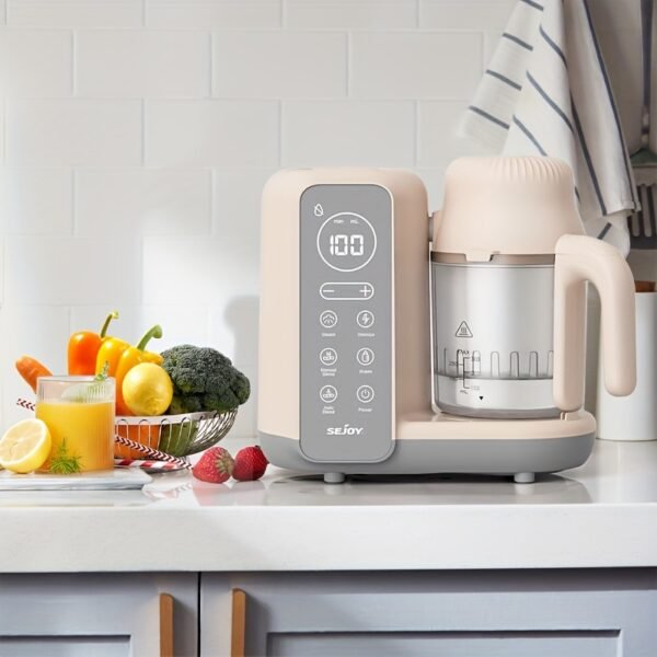 Multi-function Baby Food Maker, One Click Rotary And Press Control Complementary Food Machine, Healthy Baby Food Machine Nutritional Steamer, Food Processor, Steam Mud Mixer, The Perfect Gift For Christmas, Halloween And New Parent - Image 7
