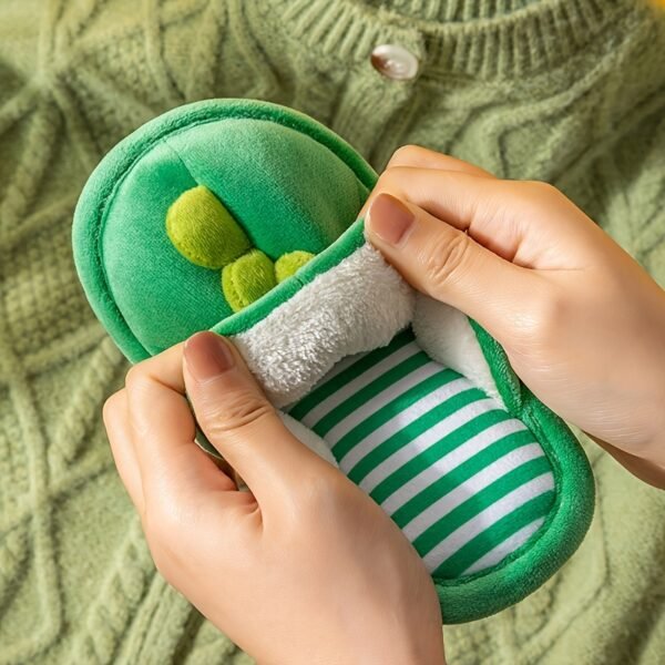 Cozy Cartoon Slippers - Soft, Non Slip, Slip-on, Cute Design, Indoor Home Shoes for Baby Girls, Autumn and Winter Wear - Image 4