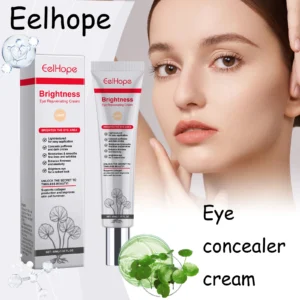 Eelhope Centella Concealer Cream Cover Dark Circles and Puffiness Fade Fine Lines Moisturizing Smoothing Eye Concealer Cream