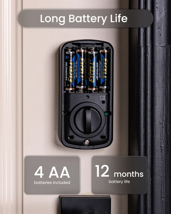 DESLOC Electronic Keypad Door Lock with Handle Set,Keyless Entry Smart Lock for Front Door,Electronic Deadbolt,12 Months Battery - Image 5