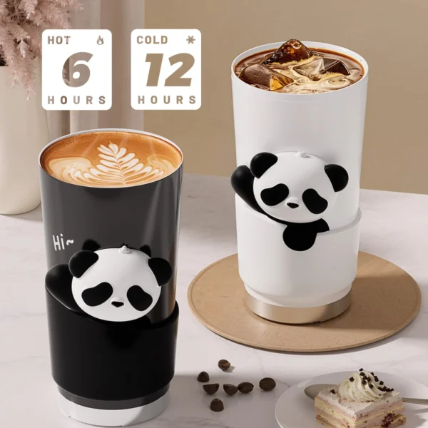 17oz Insulated Stainless Steel Tumbler | Vacuum Sealed Travel Coffee Mug | Reusable Thermal Cup With Lid & Paracord Handle| Leak - Image 4