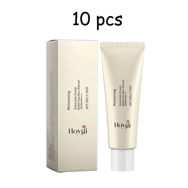 Hoygi Moisturize Sunscreen Cream Non-greasy Prevent UV Lasting Hydrating Soothing Smoothing Face Sunscreen Cream for Summer - Image 7