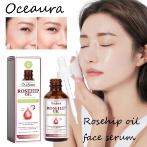 Oceaura Rosehip Oil Face Serum Fade Fine Lines Moisturizing Remove Wrinkles Improve Skin Elasticity Firming Facial Serum