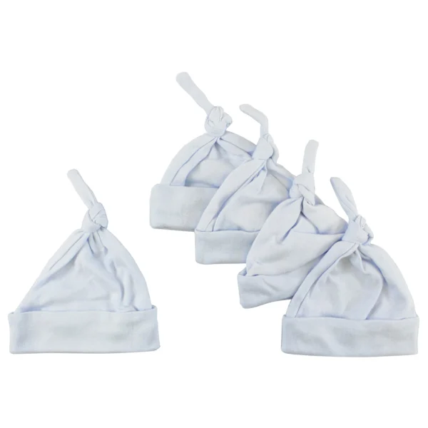 UD_Blue Knotted Baby Cap (pack Of 5) 1100-blue-5 - Image 3