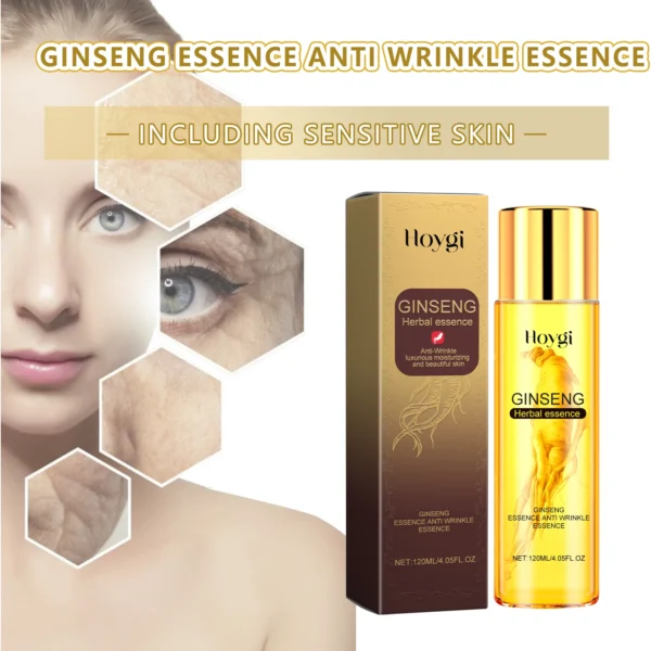 Hoygi Ginseng Face Serum Fade Fine Lines Anti-aging Improve Dullness and Roughness Firming Nourishing Skin Booster Face Serum - Image 2