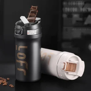 20oz Insulated Stainless Steel Tumbler | Vacuum Sealed Travel Coffee Mug | Reusable Thermal Cup With Lid & Paracord Handle| Leak
