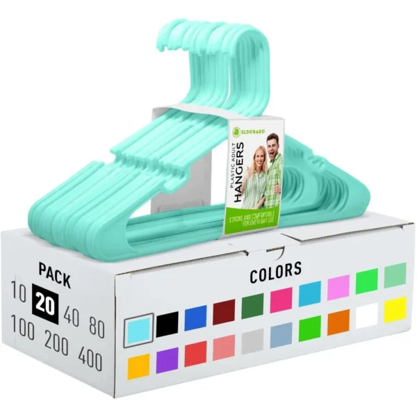 UD_Hangers for Adult Size Clothing Plastic Ideal for Everyday Standard Use Clothes Shirts Blouses TShirts Dresses Jackets Suits.