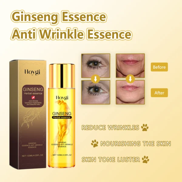 Hoygi Ginseng Face Serum Fade Fine Lines Anti-aging Improve Dullness and Roughness Firming Nourishing Skin Booster Face Serum - Image 3