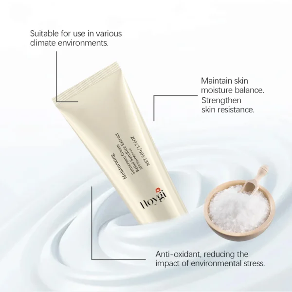 Hoygi Moisturize Sunscreen Cream Non-greasy Prevent UV Lasting Hydrating Soothing Smoothing Face Sunscreen Cream for Summer - Image 3