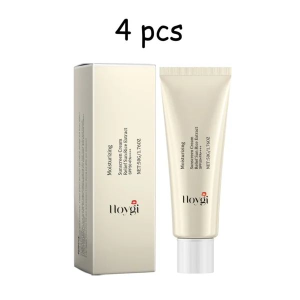 Hoygi Moisturize Sunscreen Cream Non-greasy Prevent UV Lasting Hydrating Soothing Smoothing Face Sunscreen Cream for Summer - Image 8