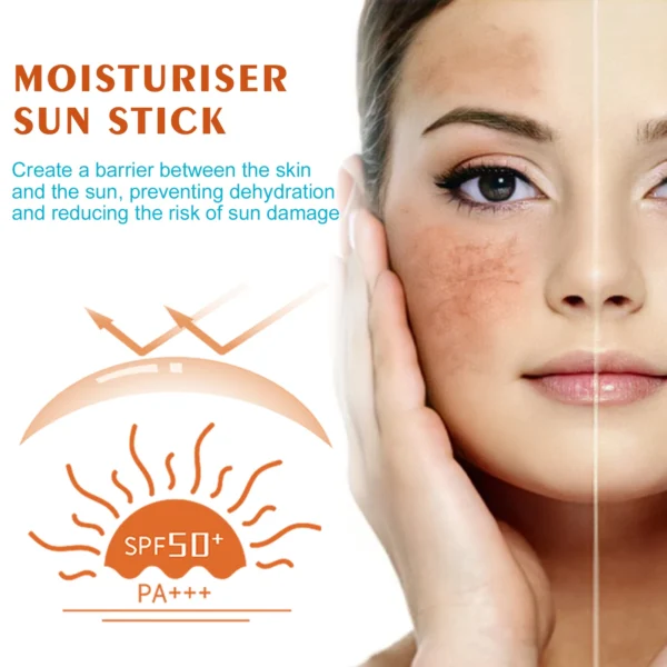 Jaysuing Refreshing Waterproof Anti-Sweat Anti-UV Cream Moisturizing Protection Stick Sunscreen - Image 4