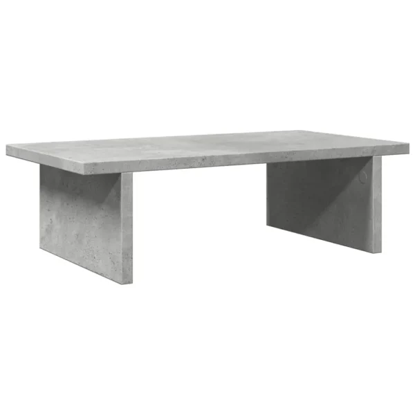 W2B VidaXL 19.7x10.6x5.9'' Engineered Wood Laptop Stand Concrete Grey Monitor Stand - Image 5