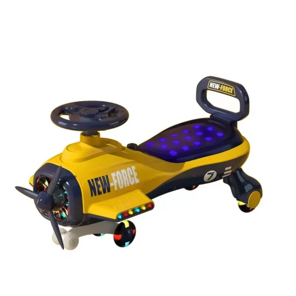 New Design Anti-rollover Plane Model Baby Swing Car Ride on Toys With Large Seat Light and Music for 1-4 Year Old Kid - Image 4