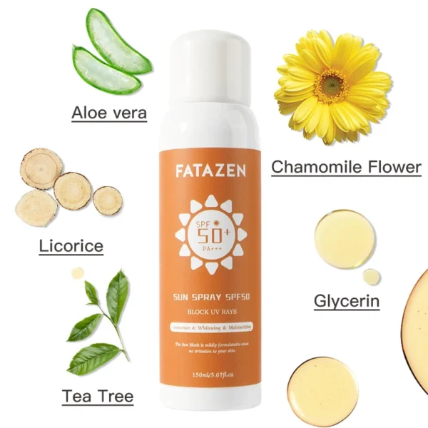 High Quality Sunscreen Spray Protectores Solares Faciales Sun Spray Moisturizer Sun Block Spf 50+ Anti Sunburn Sun Screen Spf 50 - Image 3