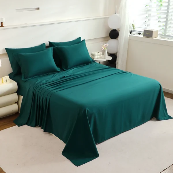 7-Piece Mattress Topper Comforter and Pillowcases Flat Sheet Set Premium Bedding for Comfort and Relaxation - Image 3