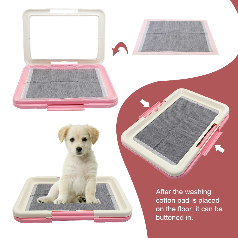 Portable Dog Training Toilet Indoor Dogs Potty Pet Toilet for Small Dogs Cats Cat Litter Box Puppy Pad Holder Tray Pet Supplies - Image 2