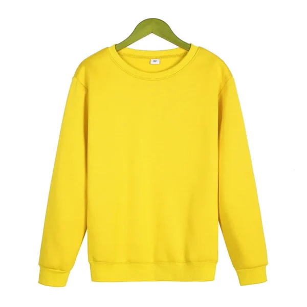 Korean Pure Color Plus Velvet Sweater Men New Autumn and Winter - Image 6