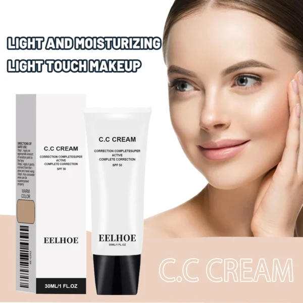 EELHOE Lightening Skin Tone Soft BB & CC Cream Pre-Primer Moisturizer with Concealer Primer Primer - Image 2