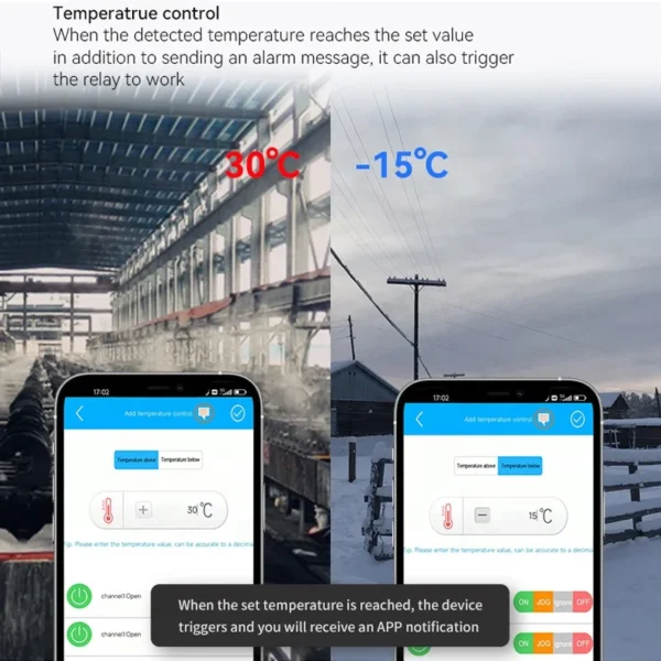 Smart Thermometer Thermostat 1CH Relay Switch SMS Remote Control Automation APP GSM Temperature Sensor 4G Relay Controller - Image 4