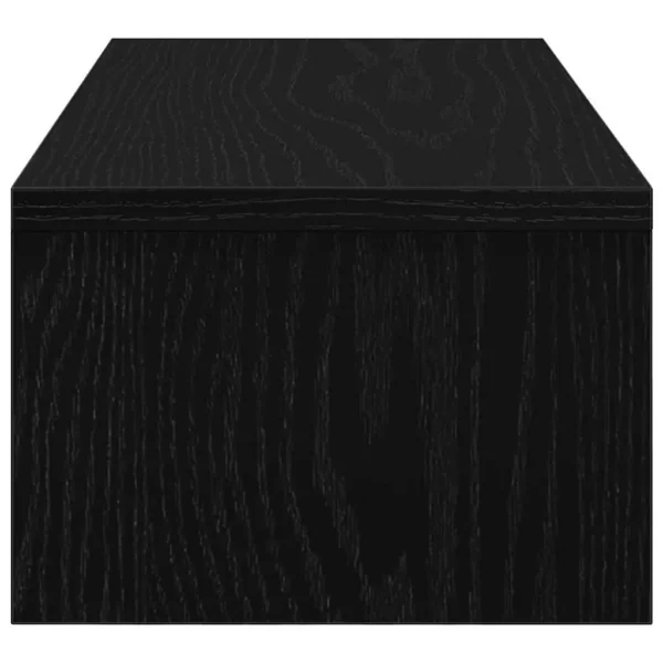 W2B VidaXL Black Oak 21.3x8.7x5.9'' Monitor Stand Engineered Wood Laptop Stand - Image 5