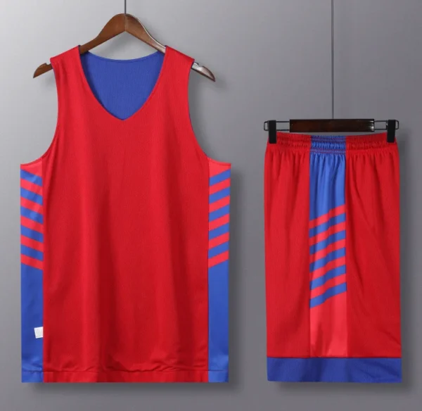 Wholesale Mesh Sports Wear Soft Quick Dry Custom Name Number Basketball Jersey and Shorts Men Reversible Bansketball Uniform - Image 11