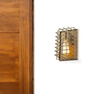 HMS Light Gold Cage Decorative Lamp Wall Sconce