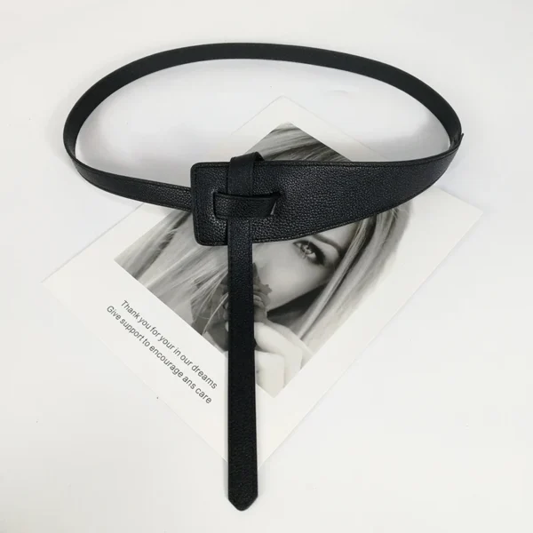 Designer Belts For Women High Quality Knot Soft Pu Leather Long Waistband Female Waist Wide Coat Corset Belt Cummerbunds - Image 10