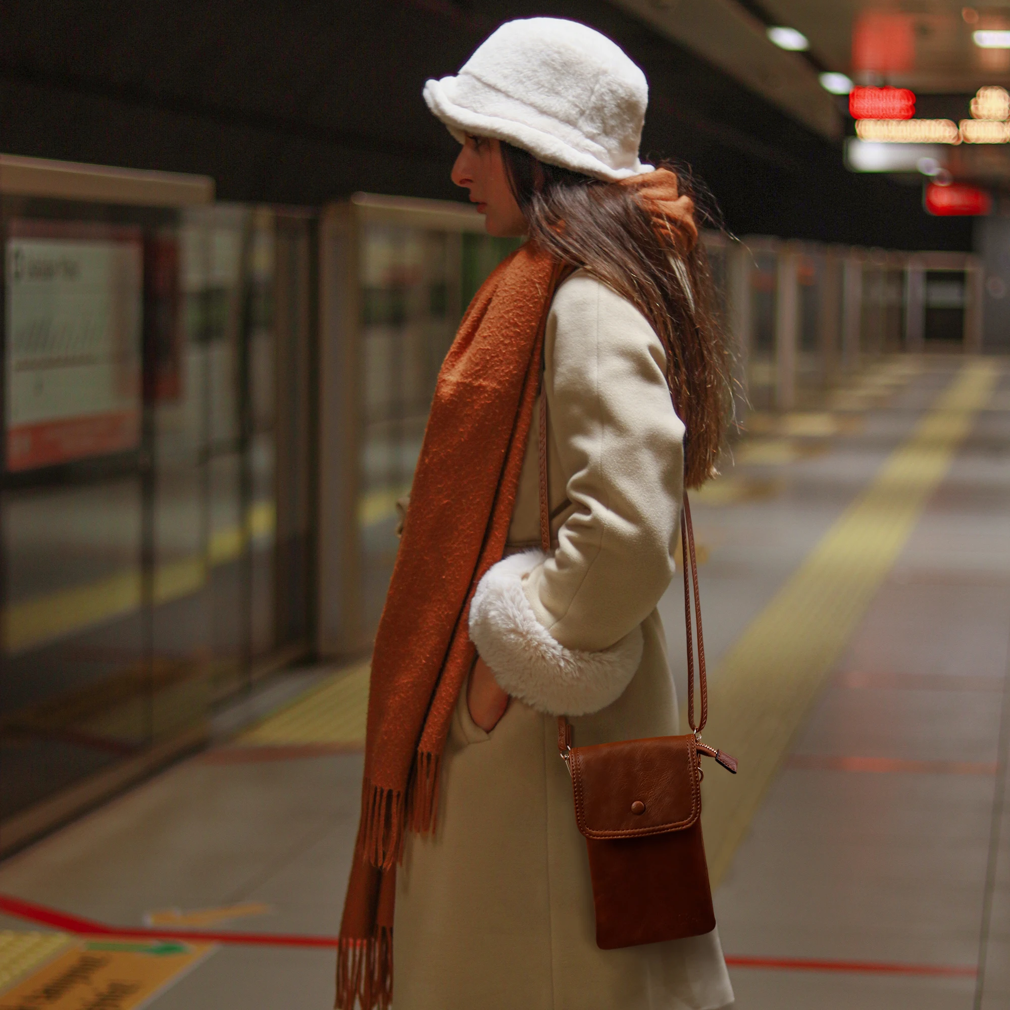 Small Crossbody Bags for Women Leather Cell Phone Bag Wallet Purses Adjustable Strap with Credit Card Slots Crossbody Purses - Image 7