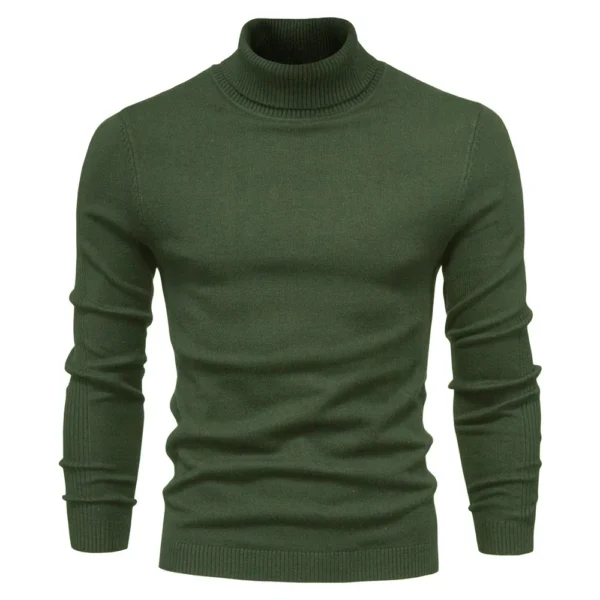 2025 Winter Warm Turtleneck Men Sweater High Quality Knitted Sweater Colorful and Stock for Sweater Men - Image 5