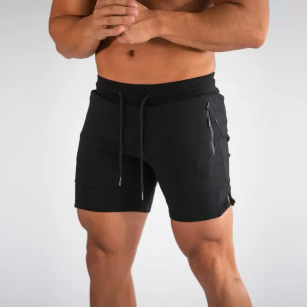 Hot Selling Sports Shorts Men Beaching Shorts Zip Pocket Trousers Bodybuilding Sweatpants Fitness Jogger Running Gyms Men Shorts - Image 8