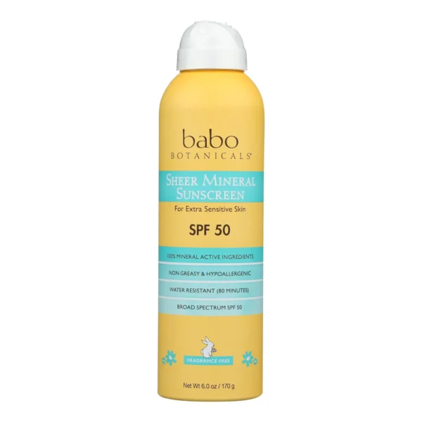 UD_Babo Botanicals-Sunscrn Sheer Spry SPF 50 1 Each-6 Oz Sunscreen