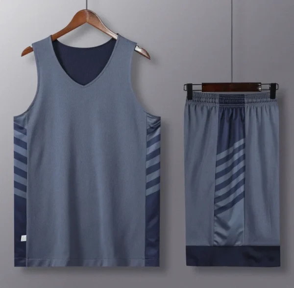 Wholesale Mesh Sports Wear Soft Quick Dry Custom Name Number Basketball Jersey and Shorts Men Reversible Bansketball Uniform - Image 12