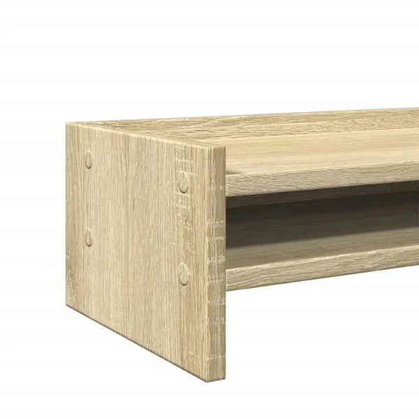 W2B VidaXL Sonoma Oak 16.5x9.4x6.3' Monitor Stand Engineered Wood Laptop Stand - Image 6