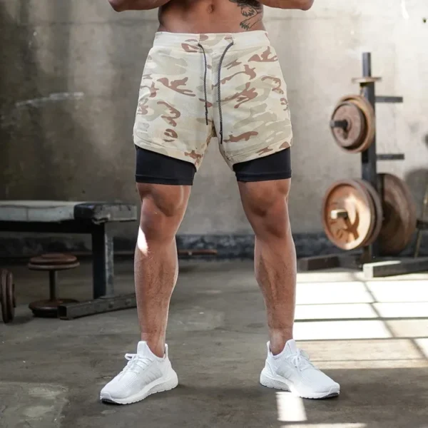 CHENGMO SPORTS Fitness Men Gym Polyester Shorts Sport Casual Clothing Pants Solid Men's Sweat Shorts Wholesale Gym Shorts Men - Image 2