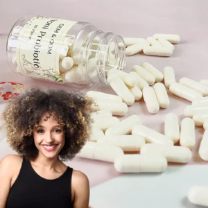 Feminine Intimate Area Vaginal Probiotics Pop Pills for Vagina Tightening Detox Cleaning Organic Powder Capsules White Yoni Pops