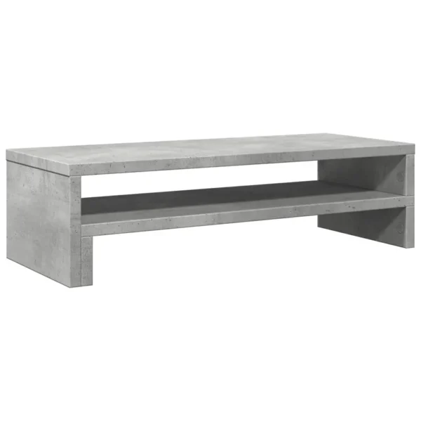 W2B VidaXL 21.3x8.7x5.9'' Concrete Grey Engineered Wood Laptop Stand Monitor Stand