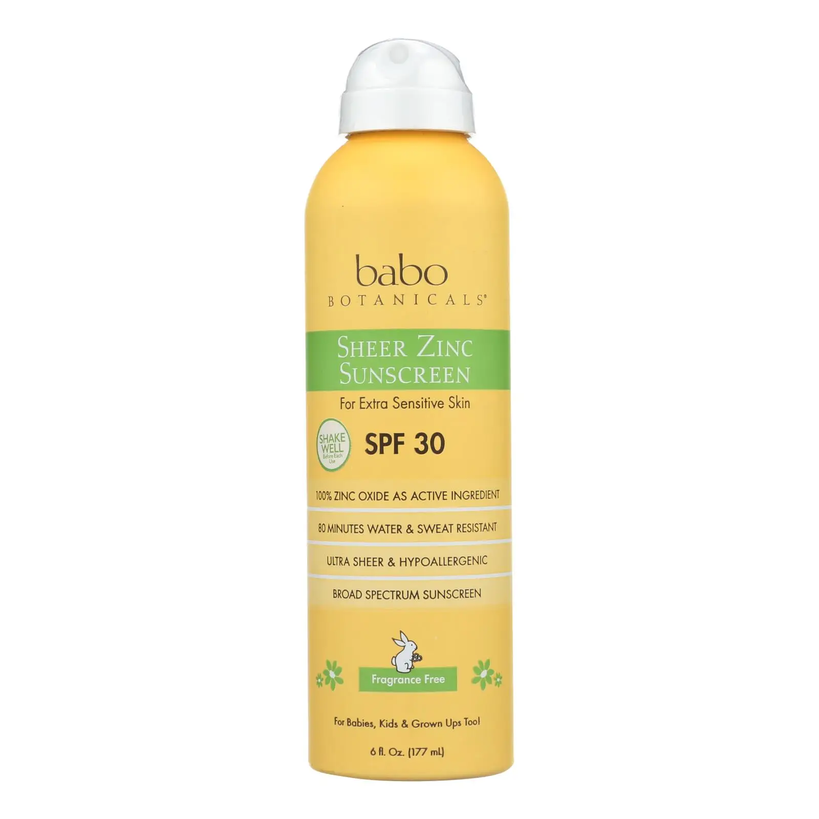 UD_Babo Botanicals 6 Fl Oz Fragrance-Free Sunscreen 1 Each