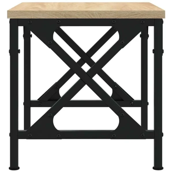 W2B VidaXL Sonoma Oak 15.7"x11.8"x12.2" Printer Stand Engineered Wood Laptop Stand - Image 4