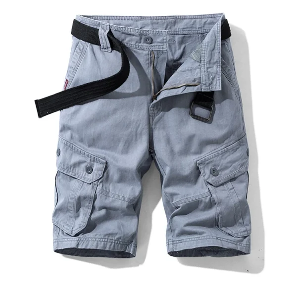 2022 Hot Sale Outdoor Hiking Cotton Cargo Short Pants Men Streetwear Casual Straight Multi Pocket Cargo Pants Shorts Men - Image 6