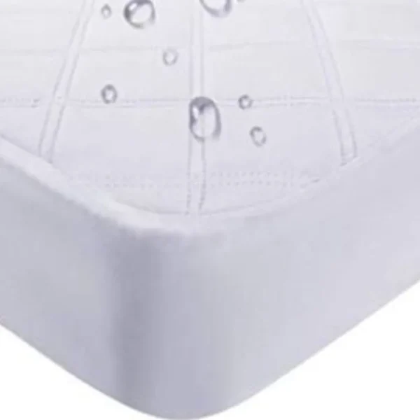 HMS 9" Quilted Microfiber Crib Mattress Pad Liner Waterproof Bamboo Terry Single Size Foam with Hospital Protection Use Only - Image 5
