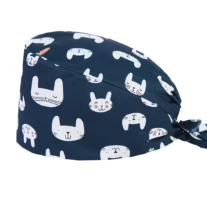 Wholesale Scrub Hat With Satin Scrubs Cap Surgeon Breathable Medical Hats Men Laboratory Clinic Long Hair Surgical Caps Dentist
