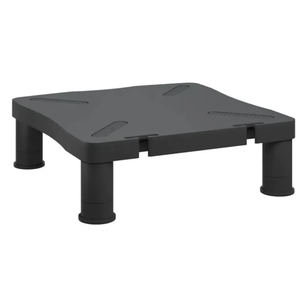 VidaXL W2B Black High Impact Polystyrene (HIPS) Monitor Stand 13.2x13.4x4.1 in Stylish Laptop Stand