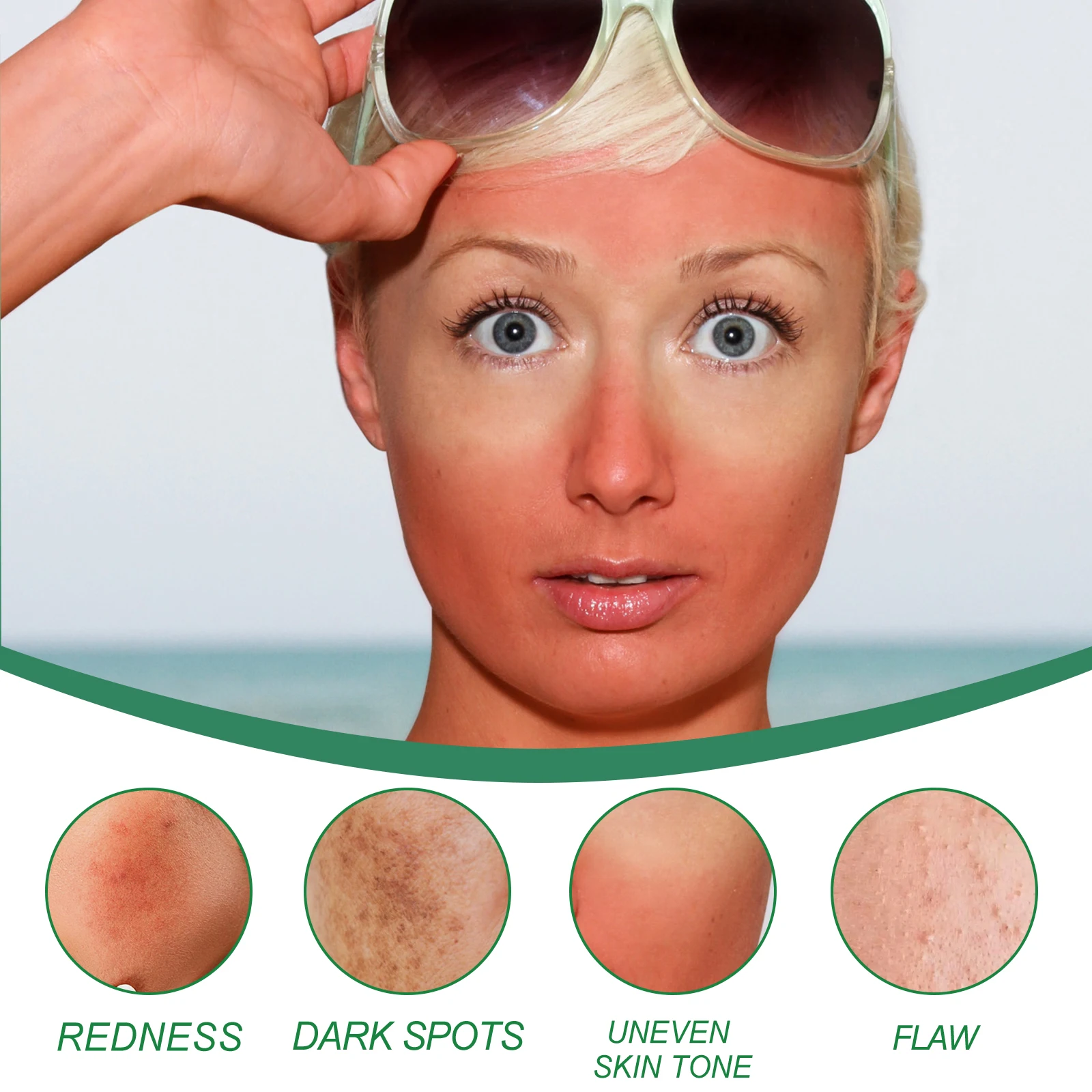 West&Month Color Correction Moisturizing Cream Sunscreen for Skin Beauty Lightens Spots and Repairs after Sun Damage - Image 3