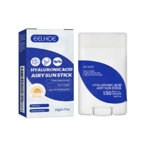 EELHOE Sunscreen Hyaluronic Acid Shield Lightweight Refreshing Hydrating Isolating Waterproof SPF50+ with UV Protection