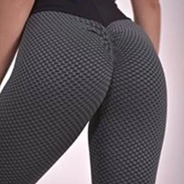 FCJ Women's Sports Fitness Yoga Pants Hip Lifting Waist Leggings - Image 5