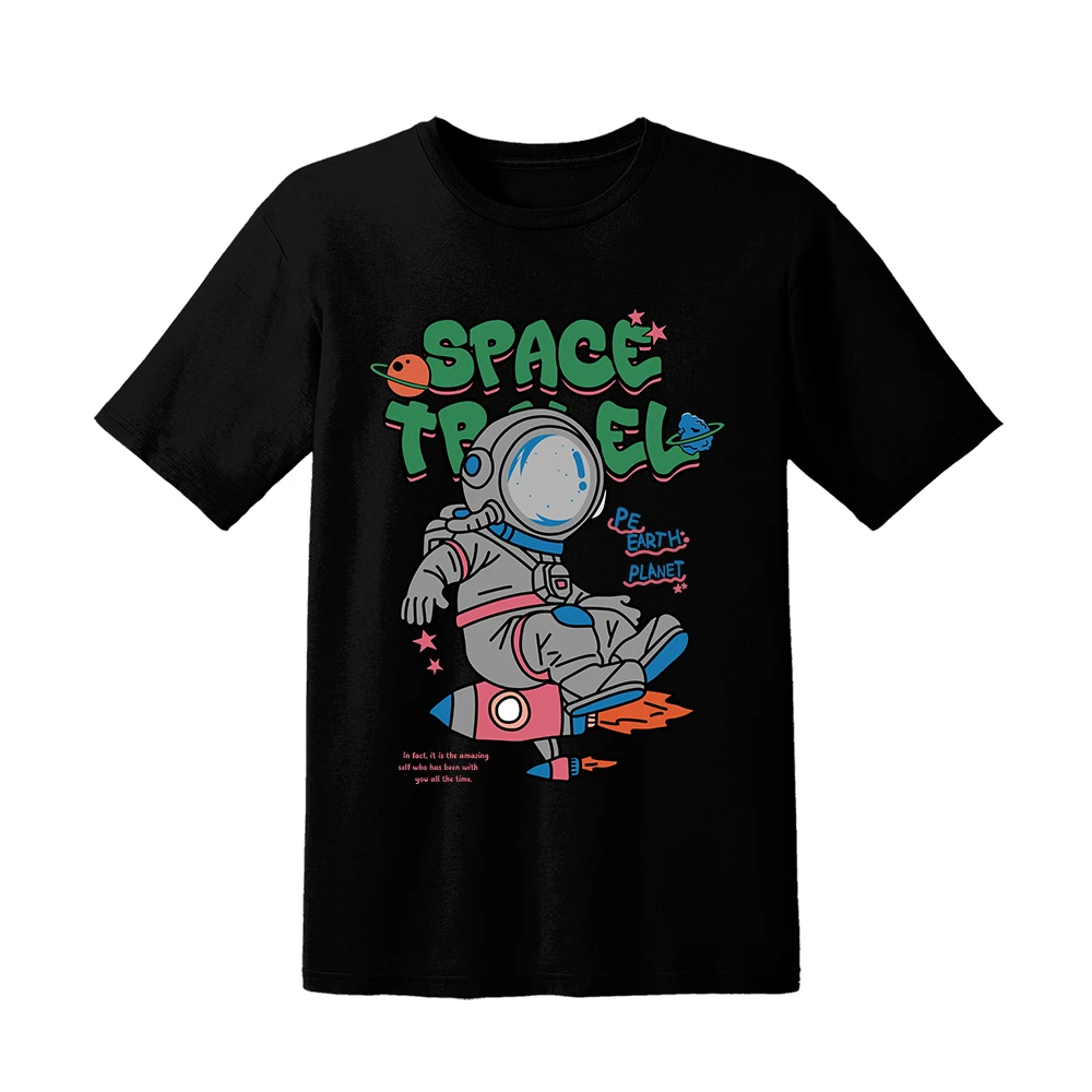 Freeshipping US Warehouse Wholesale Pattern Custom Sublimation DTF Print 100% Cotton Fashion 180g Men's Tshirts