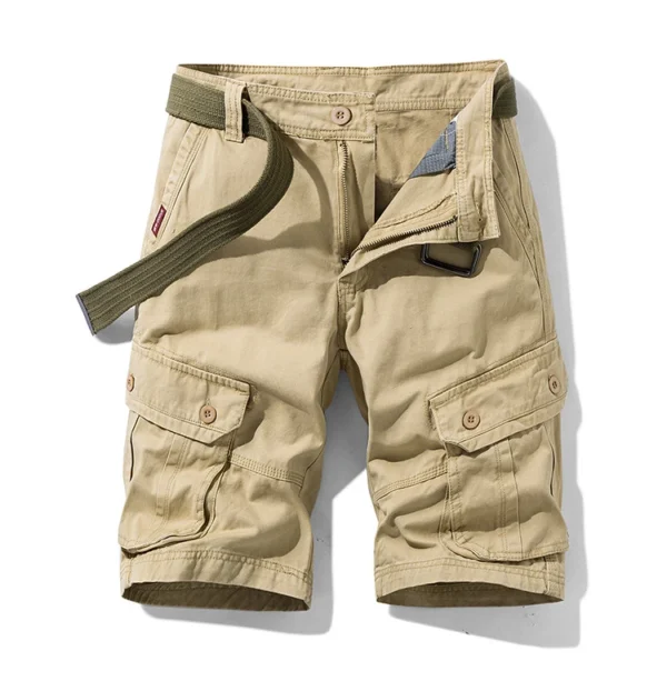 2022 Hot Sale Outdoor Hiking Cotton Cargo Short Pants Men Streetwear Casual Straight Multi Pocket Cargo Pants Shorts Men